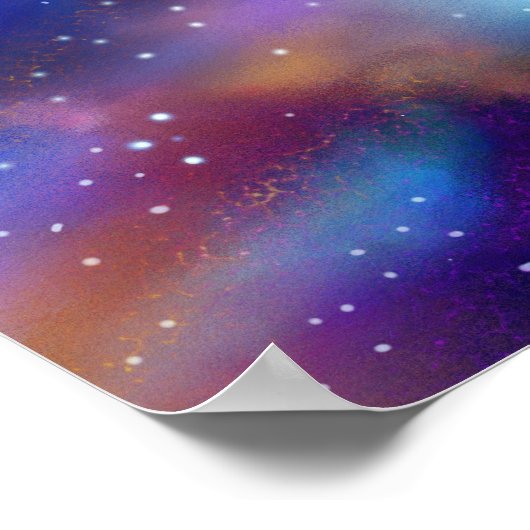 Verre weg in de ruimte poster (Hoek)