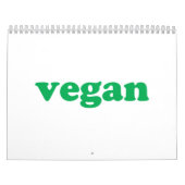 Verre witte en groene moderne typografie kalender (Hoes)