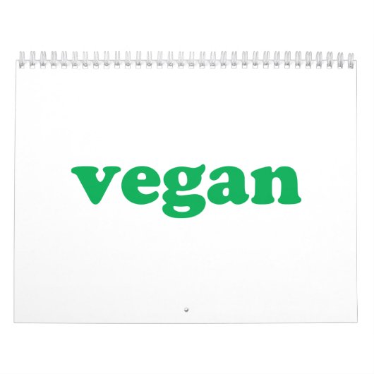 Verre witte en groene moderne typografie kalender (Hoes)