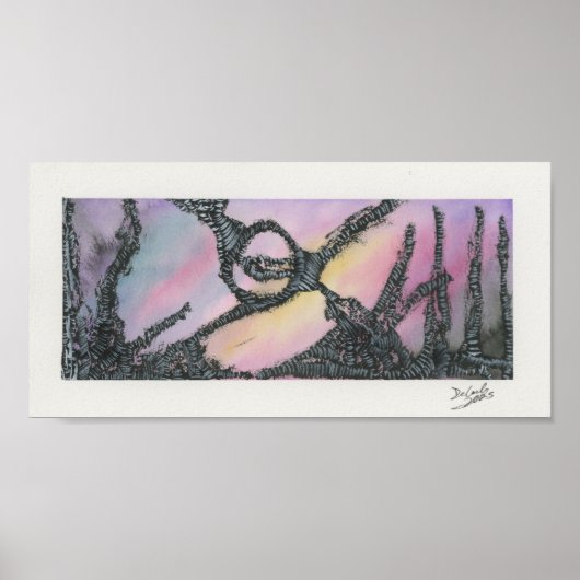 Verre Zonsondergang Poster (Voorkant)