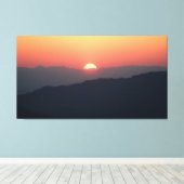Verre zonsopgang canvas afdruk (Insitu (Houten vloer))