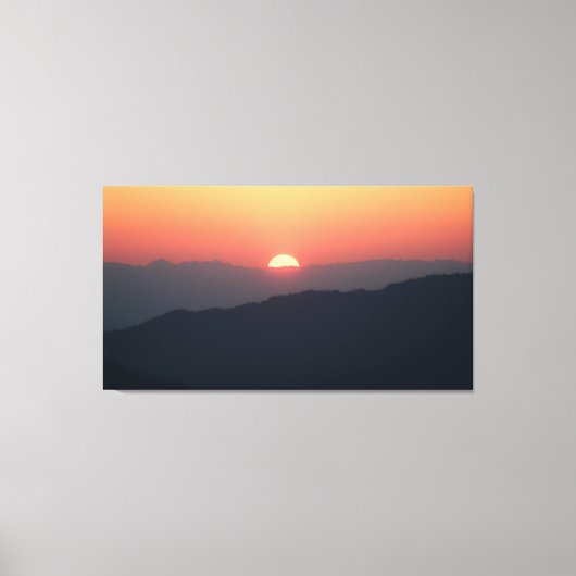 Verre zonsopgang canvas afdruk (Voorkant)
