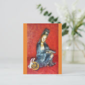 Verreesde meditatie briefkaart (Staand voorkant)