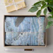 Verreikende orca Ancient Map Tissuepapier (Geschenk)