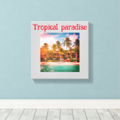 Verrekende canvas printwand afdruk (Insitu (Houten vloer))