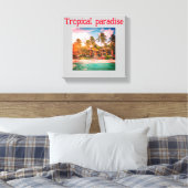 Verrekende canvas printwand afdruk (Insitu (Slaapkamer))