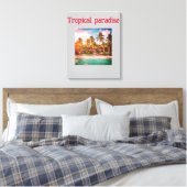Verrekende canvas printwand afdruk (Insitu (Slaapkamer))