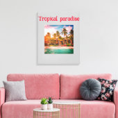 Verrekende canvas printwand afdruk (Insitu (Woonkamer))