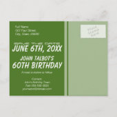  Verrekijker 60e Verjaardag Save the Date Aankondigingskaart (Achterkant)