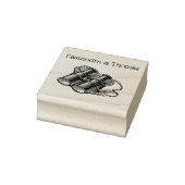  verrekijker tekening naam rubberstempel (Stempel)