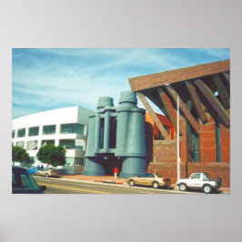 Verrekijkergebouw, Venice, Californië Poster