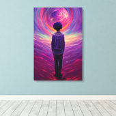 Verrekte Canvas Afdrukkunst: NDE NDE-tunnel (Insitu (Houten vloer))