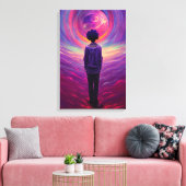 Verrekte Canvas Afdrukkunst: NDE NDE-tunnel (Insitu (Woonkamer))