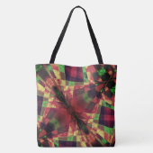 Verrekte rechthoeken, gekleurd "opaciteit" tote bag (Achterkant)