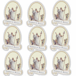 Verrezen Christus Pasen Opstanding Religieuze Jezu Sticker