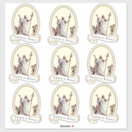 Verrezen Christus Pasen Opstanding Religieuze Jezu Sticker