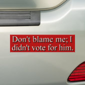 Verricht me niet bumpersticker (Op auto)