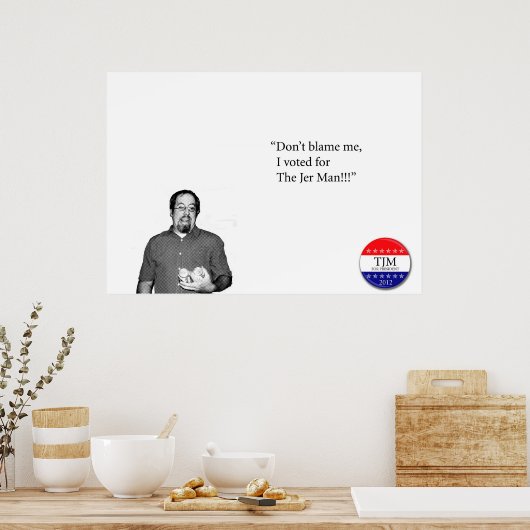 Verricht me niet poster (Keuken)