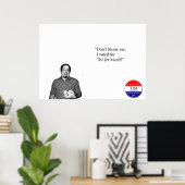 Verricht me niet poster (Thuiskantoor)