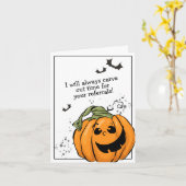 Verricht tijd voor uw verwijzingen Halloween Kaart (Gele Bloem)