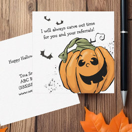 Verricht tijd voor uw verwijzingen Halloween Notitiekaartje