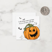 Verricht tijd voor uw verwijzingen Halloween Notitiekaartje (Voorkant / Achterkant in situ)