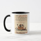 Verrichting op een paard, illustratie mok (Links)