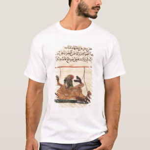 Verrichting op een paard, illustratie t-shirt