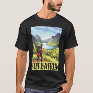 Verrijking in Aotearoa retro backpacker naar New Y T-shirt
