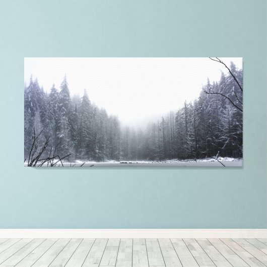 Verrijking van de winter canvas afdruk (Insitu (Houten vloer))