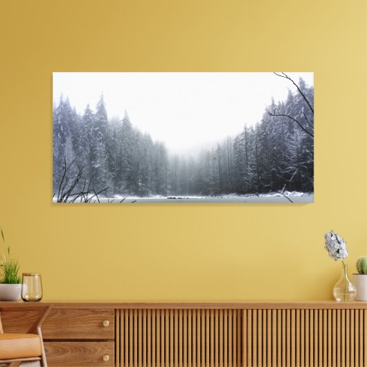 Verrijking van de winter canvas afdruk (Insitu (Woonkamer))