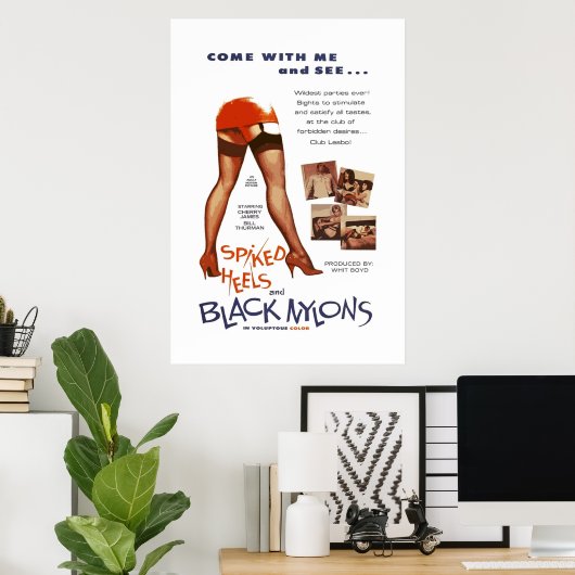 Verrijkte spieren en zwarte nylonen poster (Thuiskantoor)