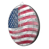 Verrijkte Vlag van de VS: Golfvormig Gelagerd Ontw Dartbord (Voorkant Rechts)