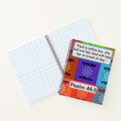 Verrijkte Wijsheid: Psalm 46:5 Pop Art Crystal Des Notitieboek (Binnen)