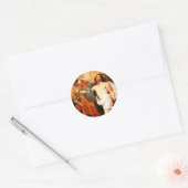 Verrijzenis Jezus met Engel Ronde Sticker (Envelop)