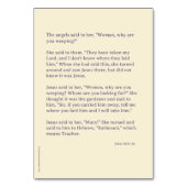 Verrijzenis met Maria Magdalena Kaart (Achterkant)