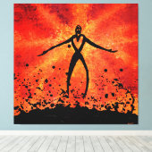 Verrijzenis (omwikkeld canvas) canvas afdruk (Insitu (Houten vloer))