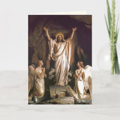 Verrijzenis van Christus Beeldende Kunst Pasen Rel Feestdagen Kaart (Voorkant)