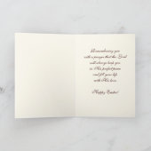 Verrijzenis van Christus Beeldende Kunst Pasen Rel Feestdagen Kaart (Binnen)