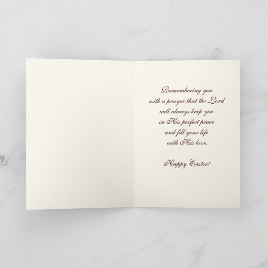 Verrijzenis van Christus Beeldende Kunst Pasen Rel Feestdagen Kaart (Binnen)