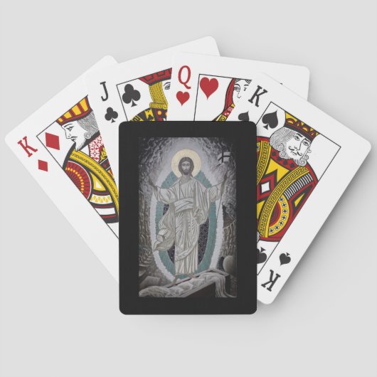 Verrijzenis van Christus Icoon Pokerkaarten (Achterkant)