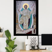 Verrijzenis van Christus Icoon Poster (Thuiskantoor)