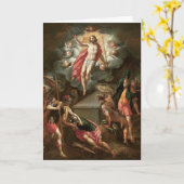 Verrijzenis van Christus Wenskaart, Pasen Kaart (Gele Bloem)