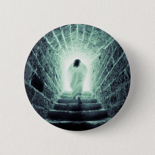 Verrijzenis van Jezus Christus knopen Ronde Button 5,7 Cm (Voorkant)
