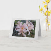 Verrijzenislelie Kaart (Gele Bloem)