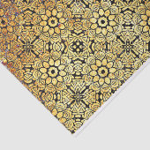 Verroest geweven geometrisch damast bloemmotief tissuepapier (Detail)