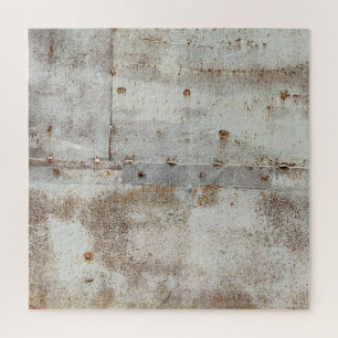 Verroest kleurrijke metalen wand, strepen. legpuzzel