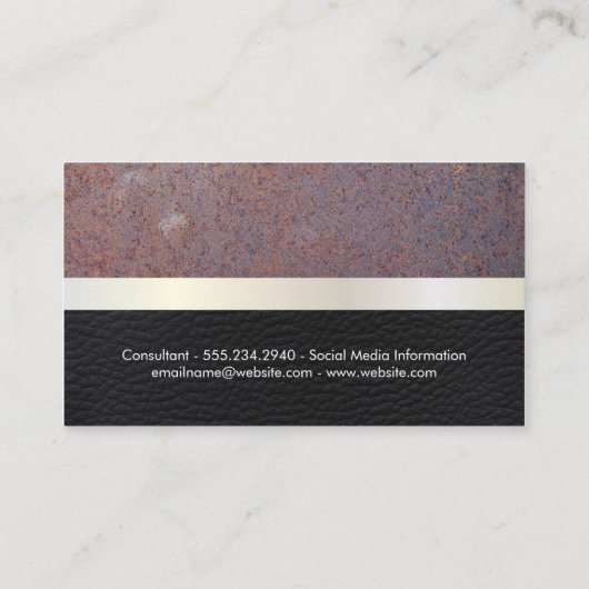 Verroest | Leer Visitekaartje (Achterkant)