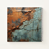 Verroest Metaaltextuur Oud Roestig Metaal Notitieboek (Achterkant)