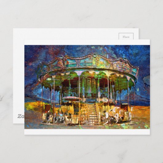 VERROESTE CARNAVALSHERINNERINGEN BRIEFKAART (Voorkant / Achterkant)